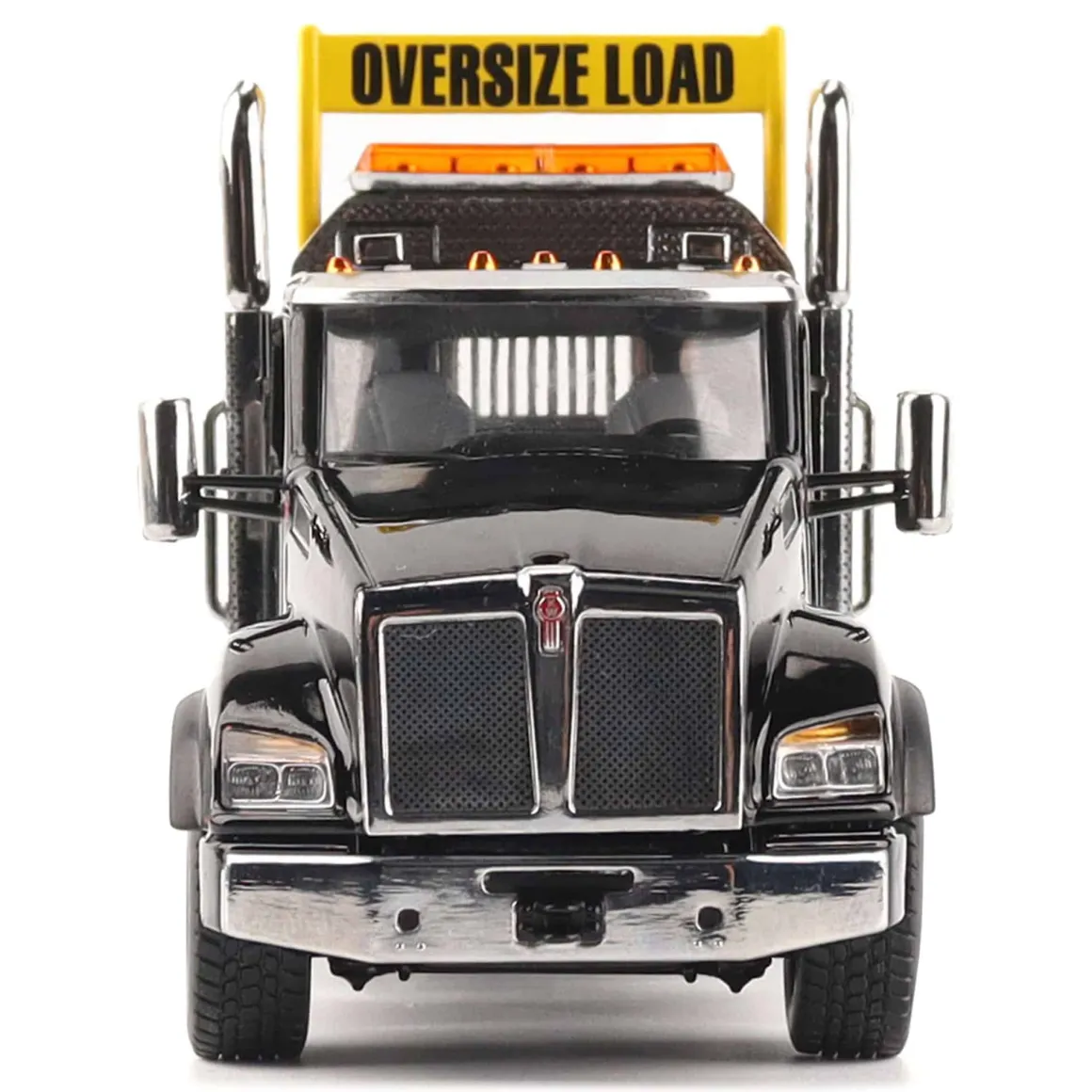 1/50 Black Kenworth T880 SBFA with Black Trail King TK120 HDG Lowboy Trailer