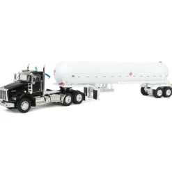 1/64 Black Kenworth T800 w/ Mississippi LP Anhydrous Tanker, DCP by First Gear