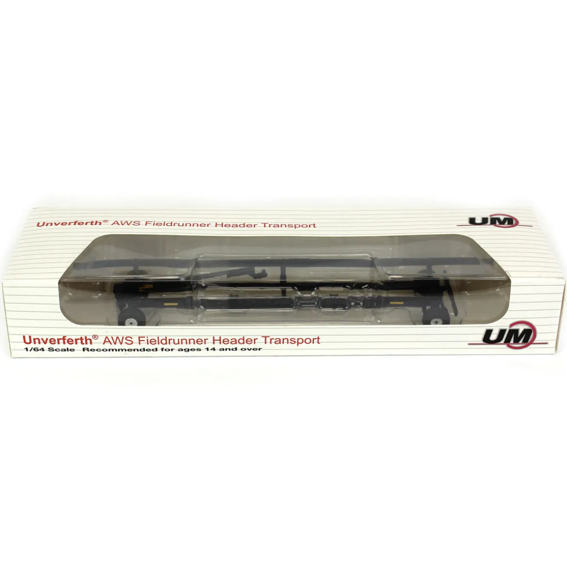 1/64 Black Unverferth AWS Fieldrunner Header Trailer