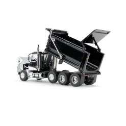 1/64 Black Western Star 49X with Ox Bodies Dump & Beaver Tail Trailer, DCP by First Gear