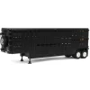 1/64 Black Wilson Tandem-Axle 40ft Vintage Livestock Trailer