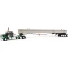 1/64 Black/Green Peterbilt 389 w/ ERMC Hydra-Steer Trailer & Bridge Beam Load, DCP by First Gear