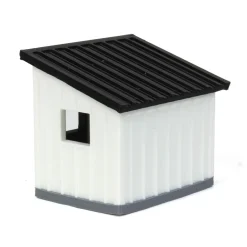 1/64 Black/White Chicken Coop Shed, 3D Printed