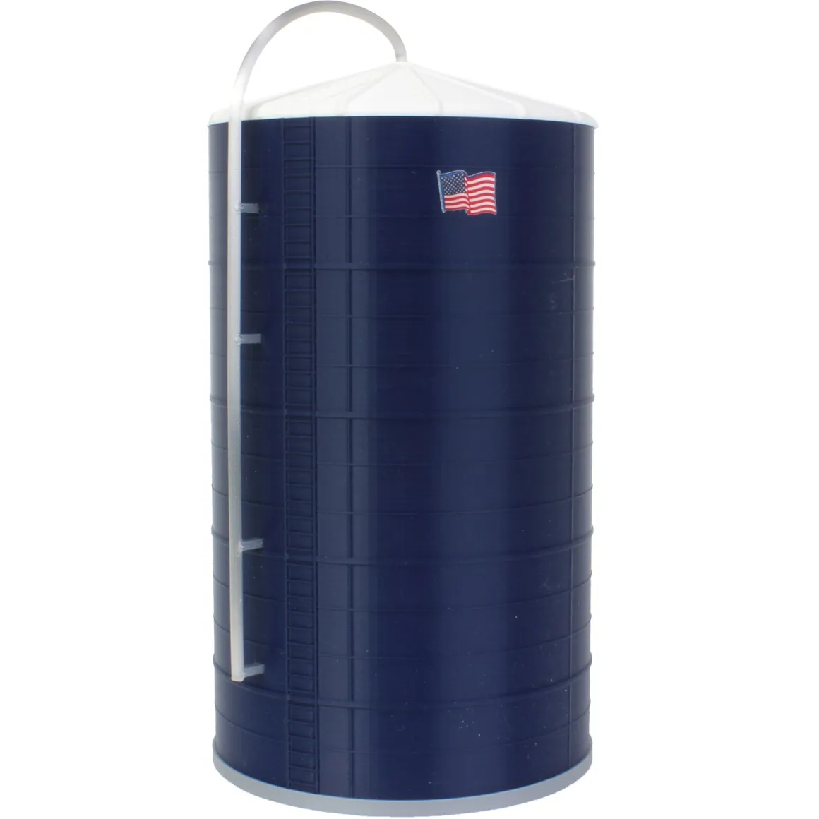 1/64 Blue Harvest Silo, "Short Blue" 16,000 Bushel 40 Foot x 25 Foot, 3D Printed