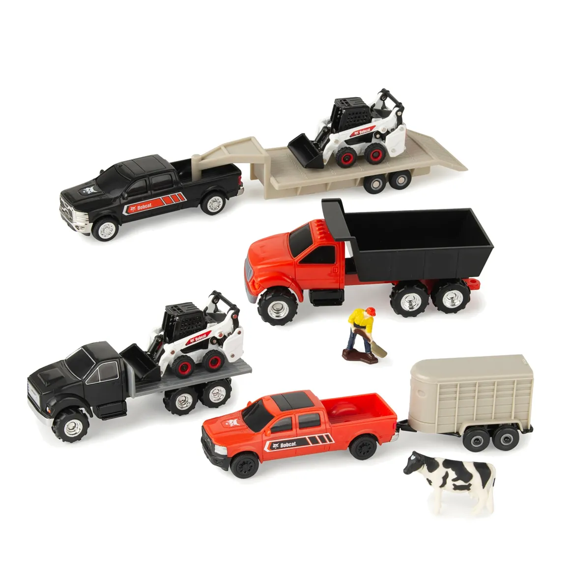 1/64 Bobcat 5 Piece Construction & Farming Sets