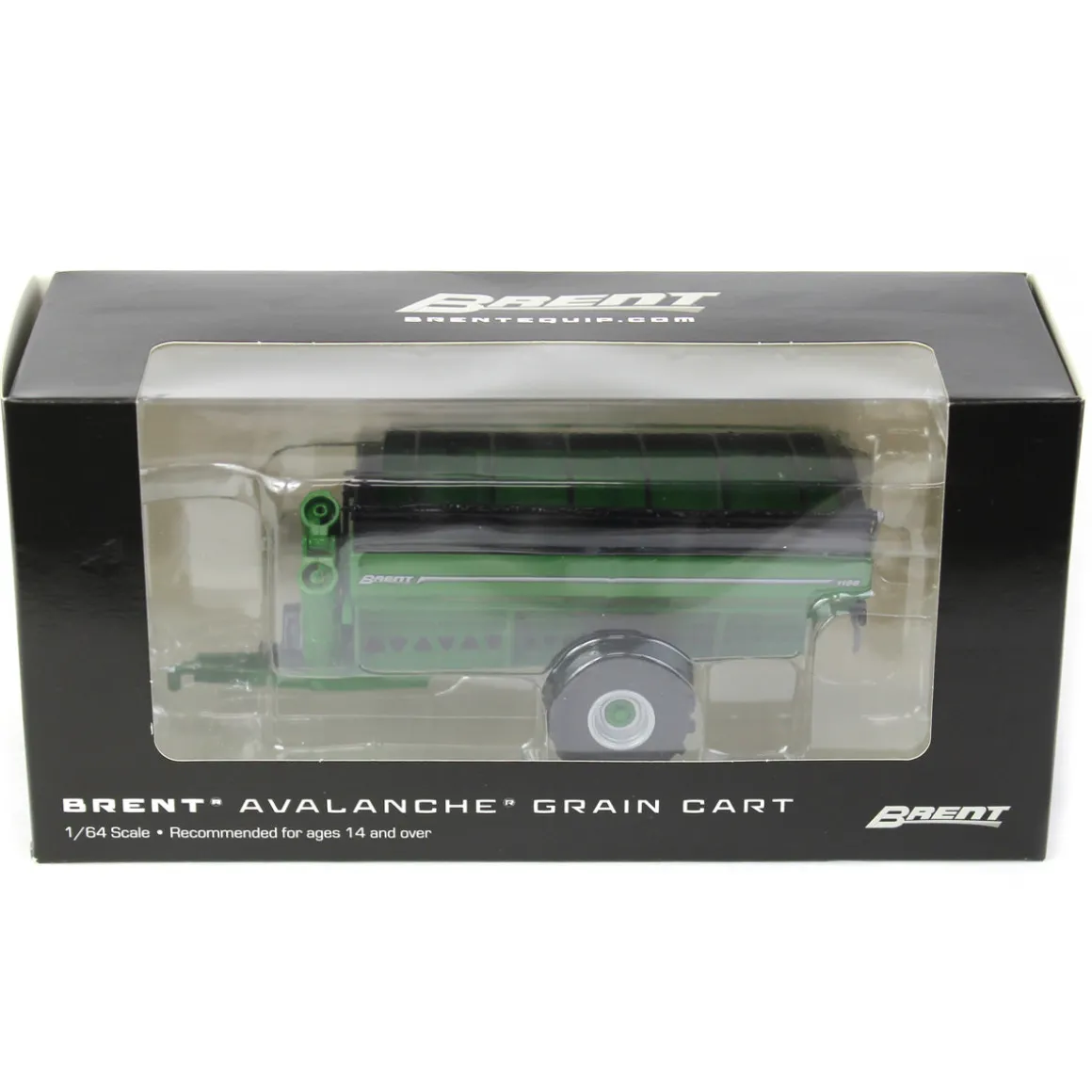 1/64 Brent 1198 Avalanche Grain Cart with Flotation Tires, Green