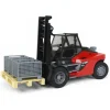 1/16 Bruder Linde HT160 Forklift with Pallet and 3 Pallet Cages