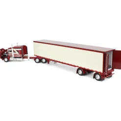 1/64 Candy Red/Ivory Kenworth T660 with Spread Axle Reefer Trailer, DCP by First Gear
