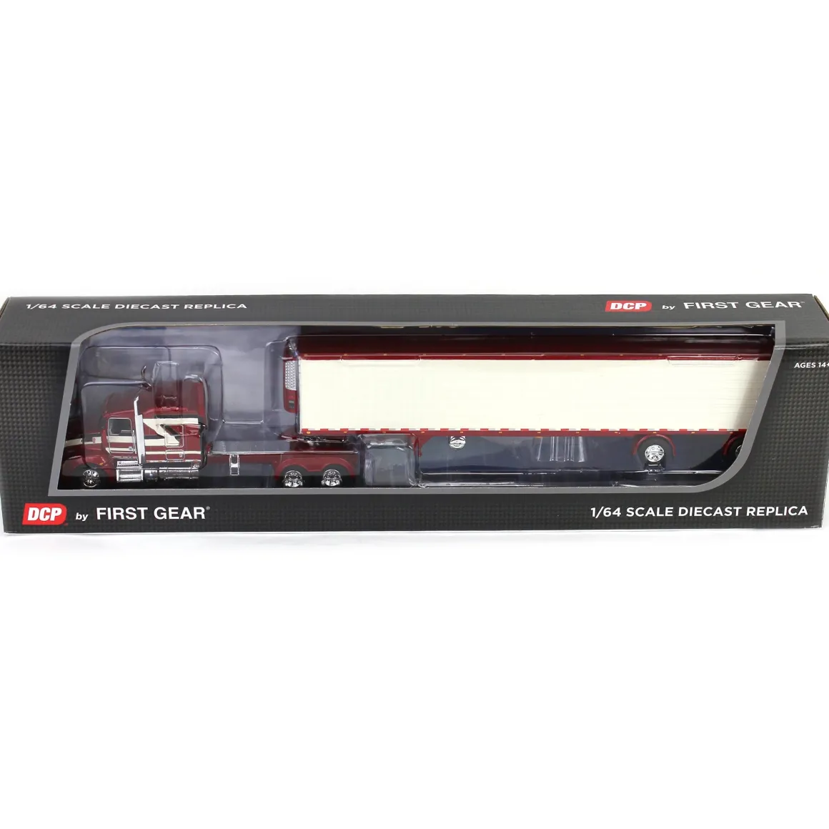 1/64 Candy Red/Ivory Kenworth T660 with Spread Axle Reefer Trailer, DCP by First Gear
