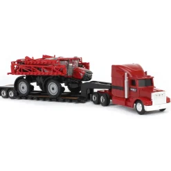 1/64 Case IH Patriot 4350 Sprayer & Semi with Lowboy Trailer