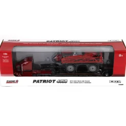 1/64 Case IH Patriot 4350 Sprayer & Semi with Lowboy Trailer