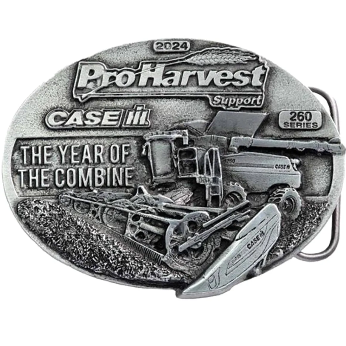 2024 Case IH ProHarvest Pewter Belt Buckle