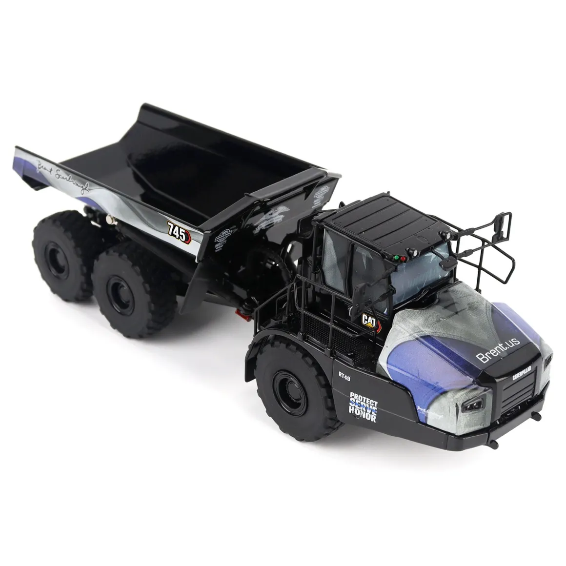 1/50 CAT 745 Articulated Truck with Patriotic Decoration, Brent Scarbrough & Co.