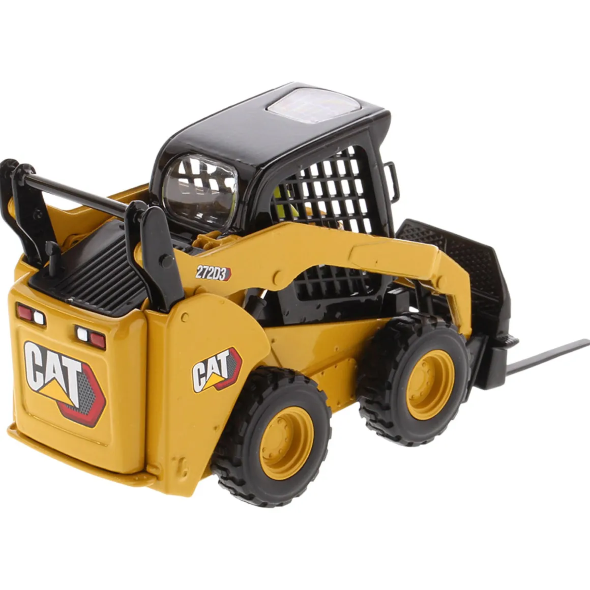 1/32 CAT 272D3 Skid Steer Loader w/ Bucket, Fork and Grapple Tools