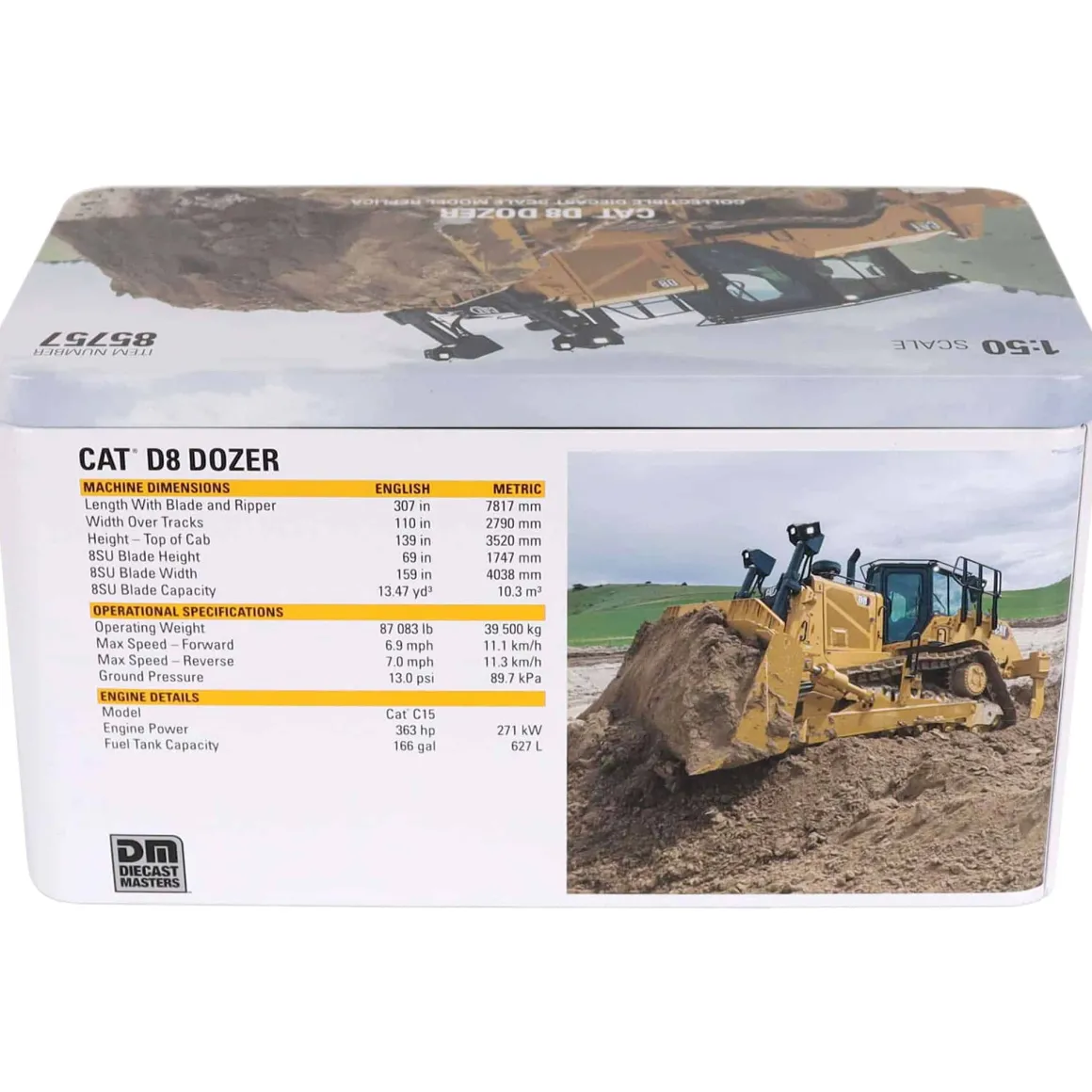 1/50 Caterpillar D8 Dozer with Ripper, High Line Series