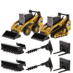 1/64 Caterpillar 272D2 Skid Steer Loader & 297D2 Compact Track Loader