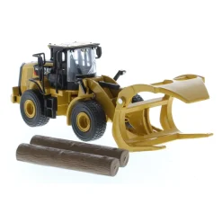 1/64 Caterpillar 950M Wheel Loader w/ Log Fork, Bucket & 2 Log Poles