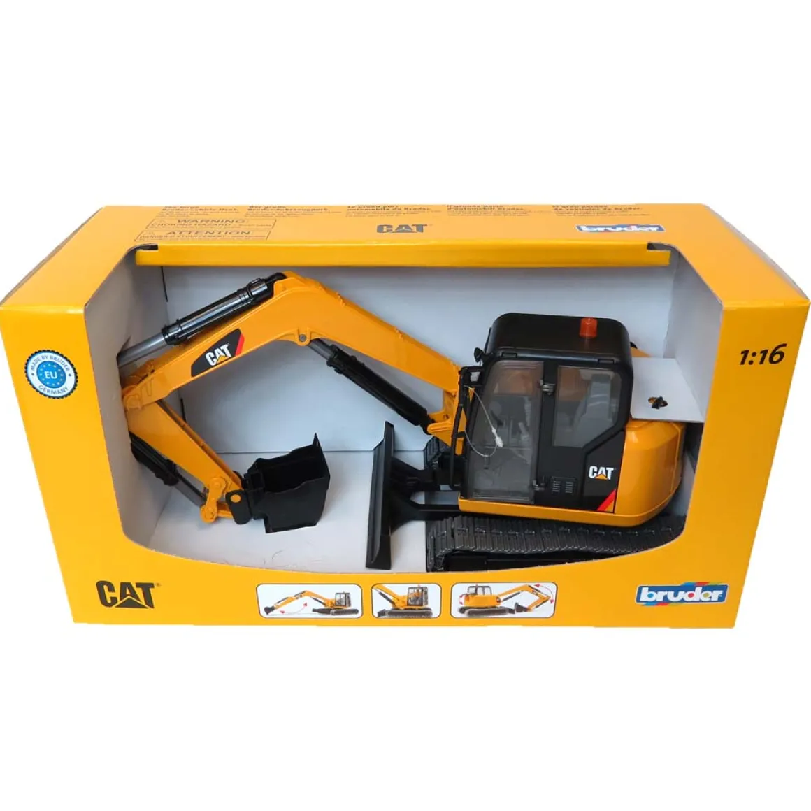 1/16 Caterpillar Mini Excavator by Bruder, Plastic