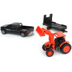 1/43 Chevy Pickup with Kubota M5-111 Tractor & Loader