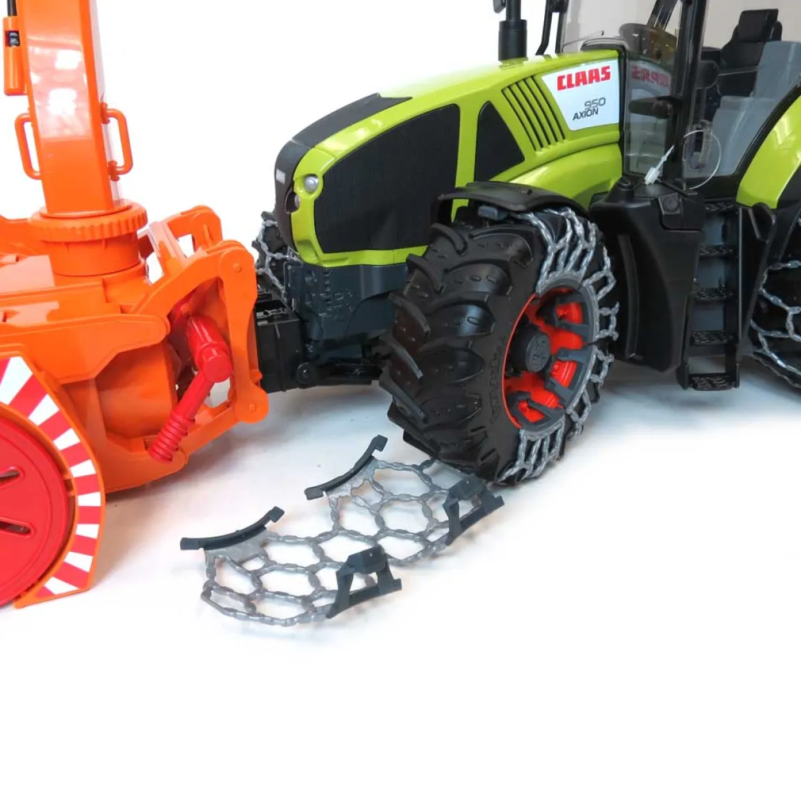 1/16 Claas Axion 950 Tractor with Snow Blower & Tire Chains by Bruder