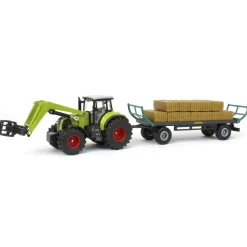 1/50 Claas MFD Tractor with Loader, Hay Wagon & Bales