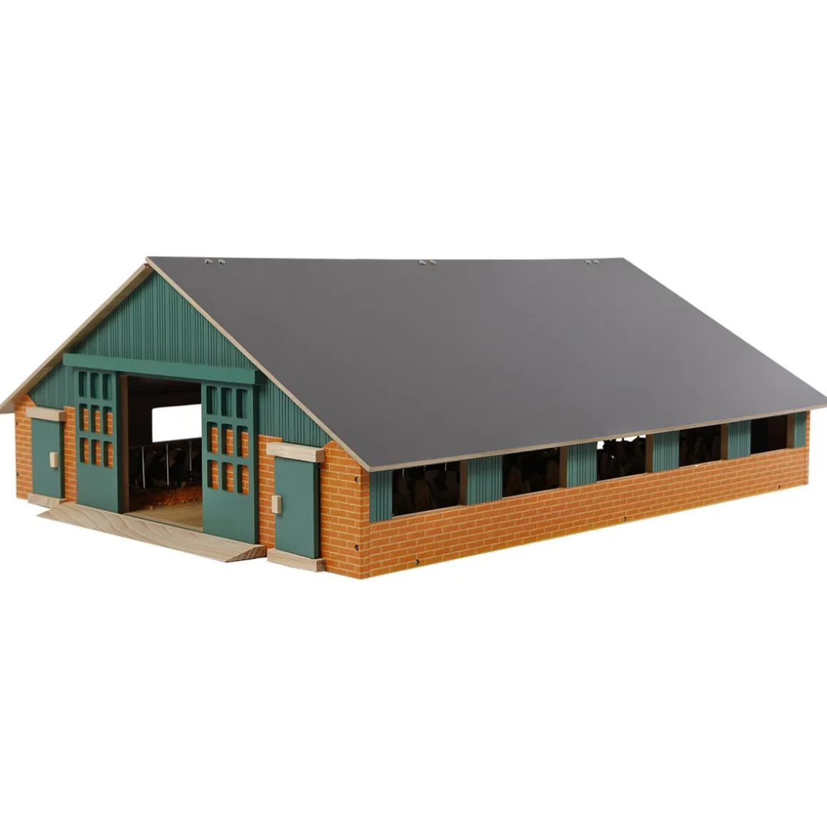 1/32 Deluxe Cattle Barn with Feed Alley
