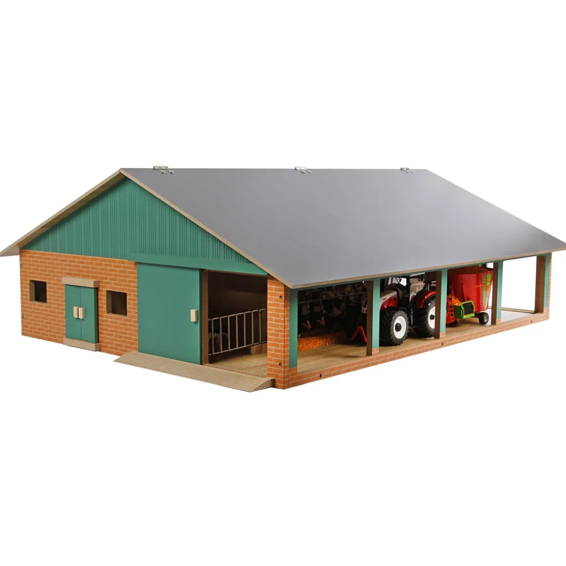 1/32 Deluxe Cattle Shed with Milking Parlour Set
