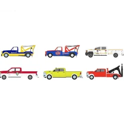 1/64 Dually Drivers Series 11, SEALED 6 Truck Set, Greenlight Collectibles