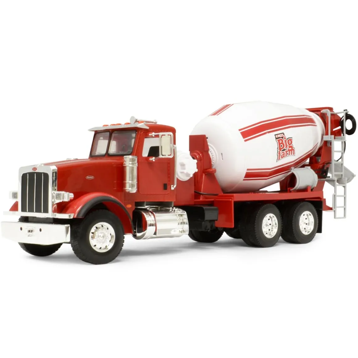 1/16 ERTL Big Farm Red Peterbilt 367 Truck with Cement Mixer