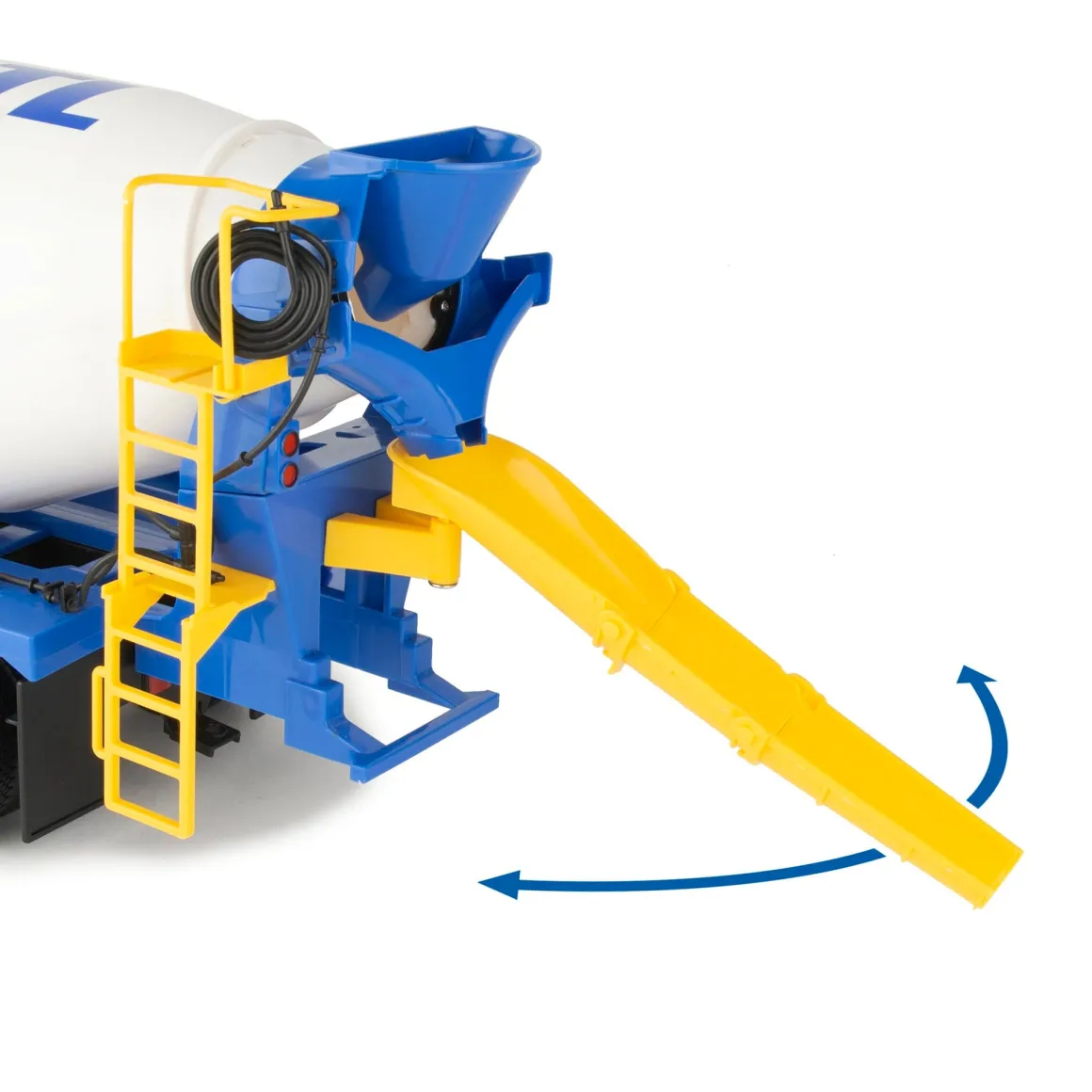 1/16 ERTL Big Farm Yellow & Blue Peterbilt Model 367 Cement Mixer