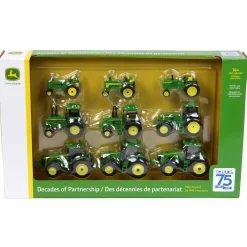 1/64 ERTL 75th Anniversary Edition John Deere 9 Piece Set