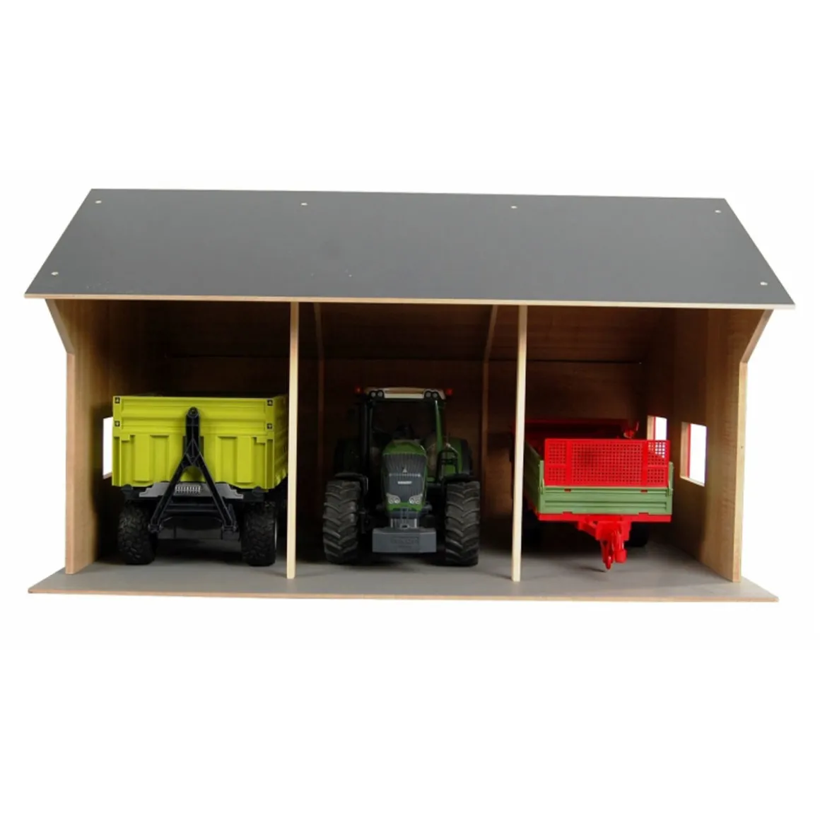 1/16 Farm Machinery 3 Bay Shed with High Roof