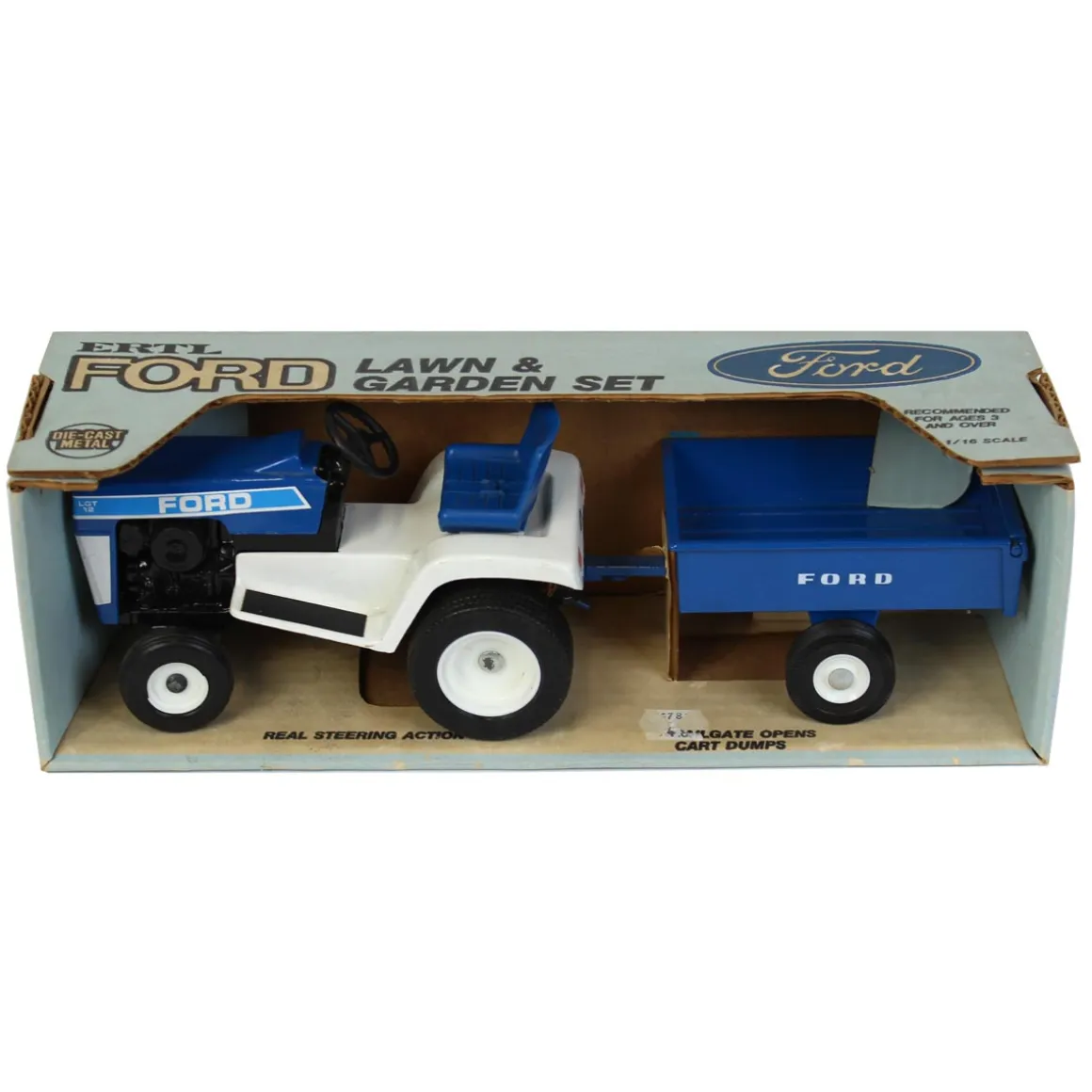 1/16 Ford 12 LGT Lawn & Garden Set with Die-cast Cart