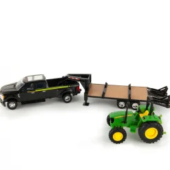 1/32 Ford F-350 Dually Pick Up with Trailer and John Deere 5075E