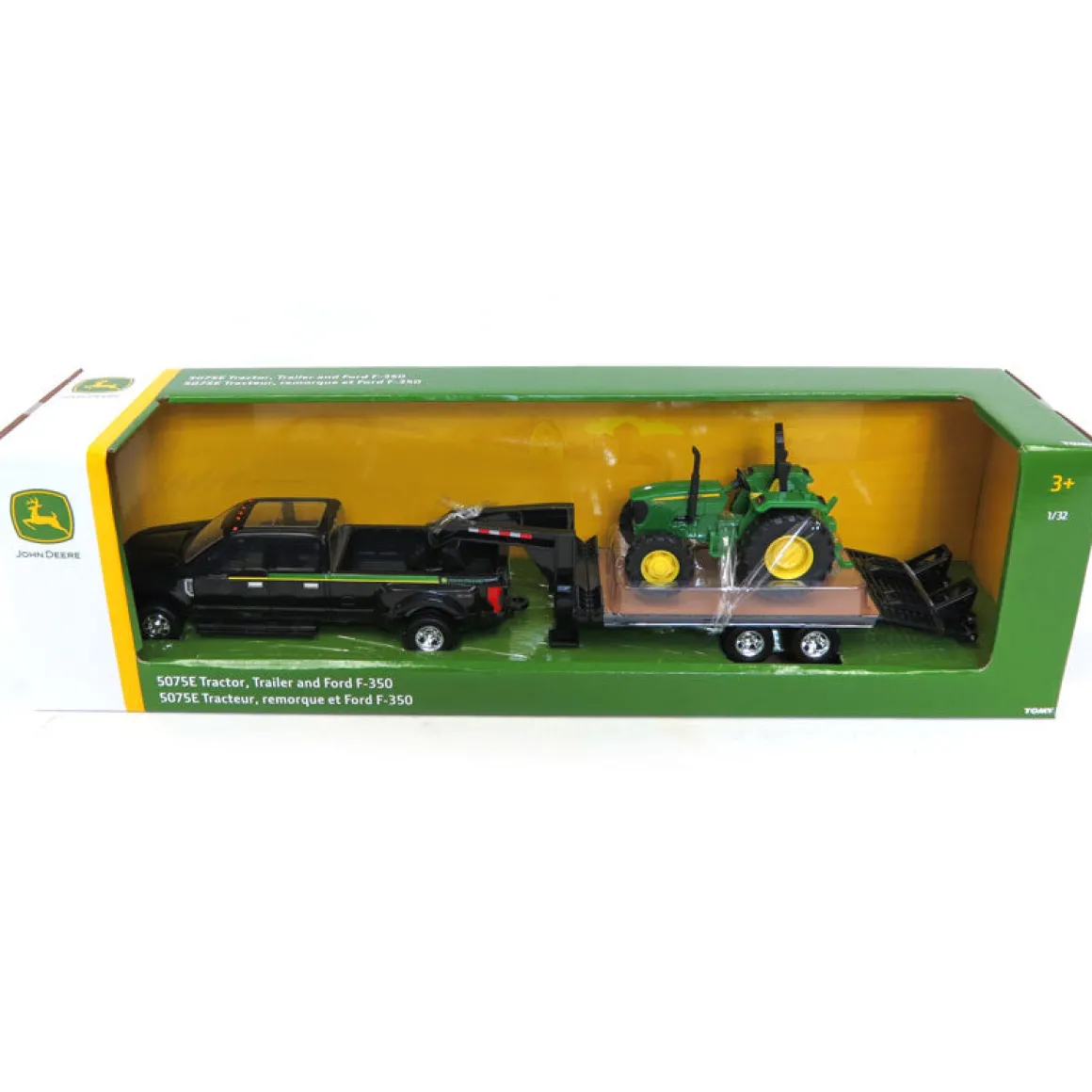 1/32 Ford F-350 Dually Pick Up with Trailer and John Deere 5075E