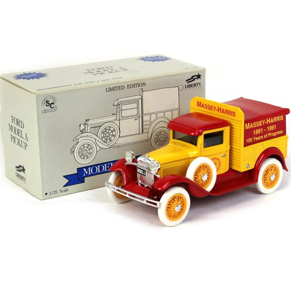 1/25 Ford Model A Pickup Bank, Massey Harris 100 Years of Progress