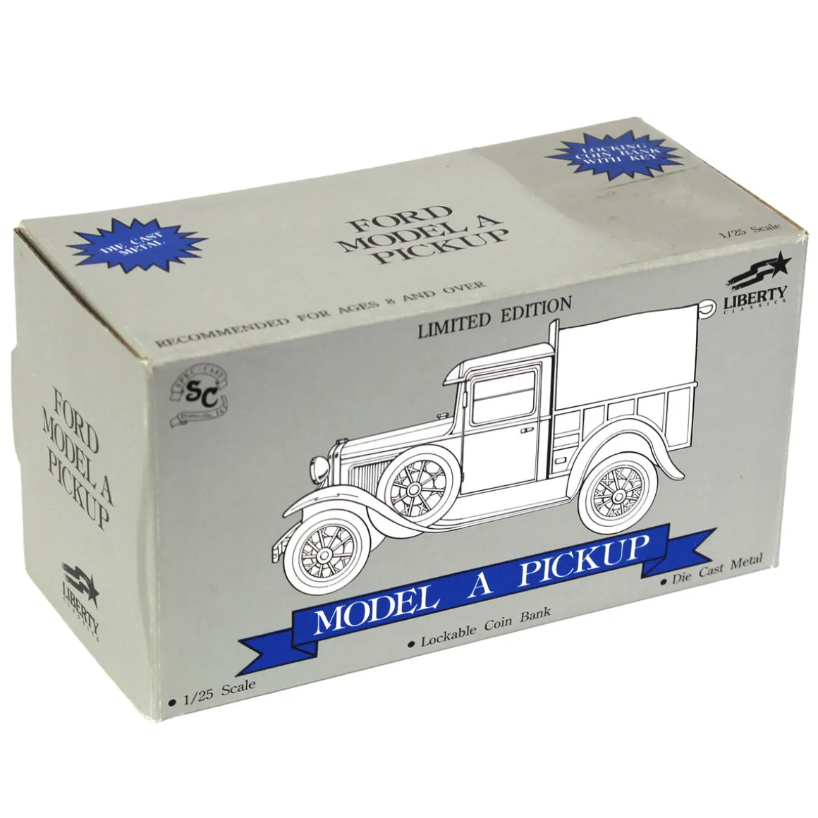 1/25 Ford Model A Pickup Truck Bank, AG-One by White New Idea