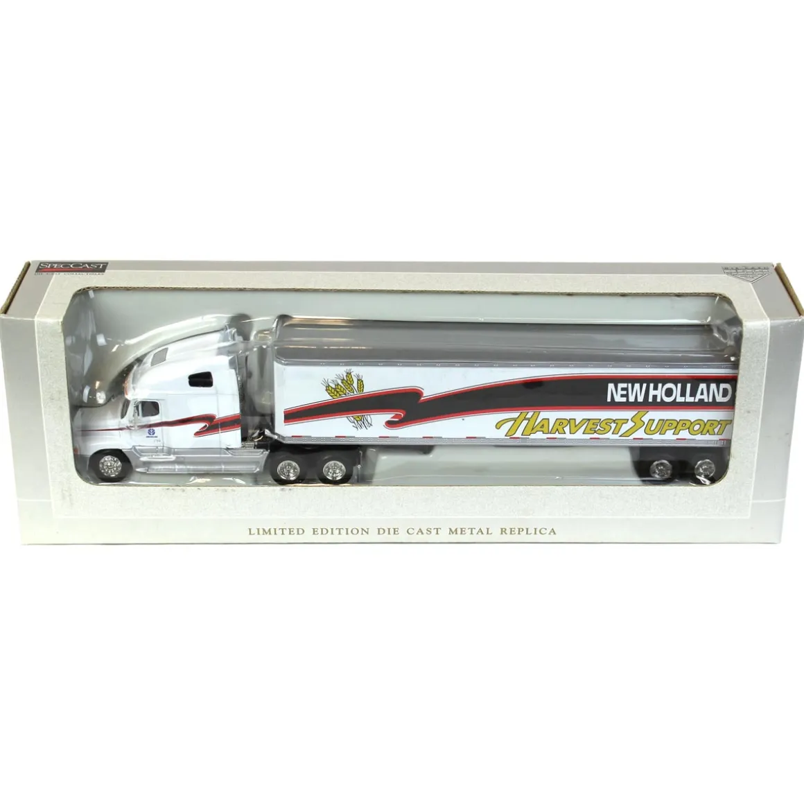 1/64 Freightliner C120 with New Holland Harvest Support Box Trailer