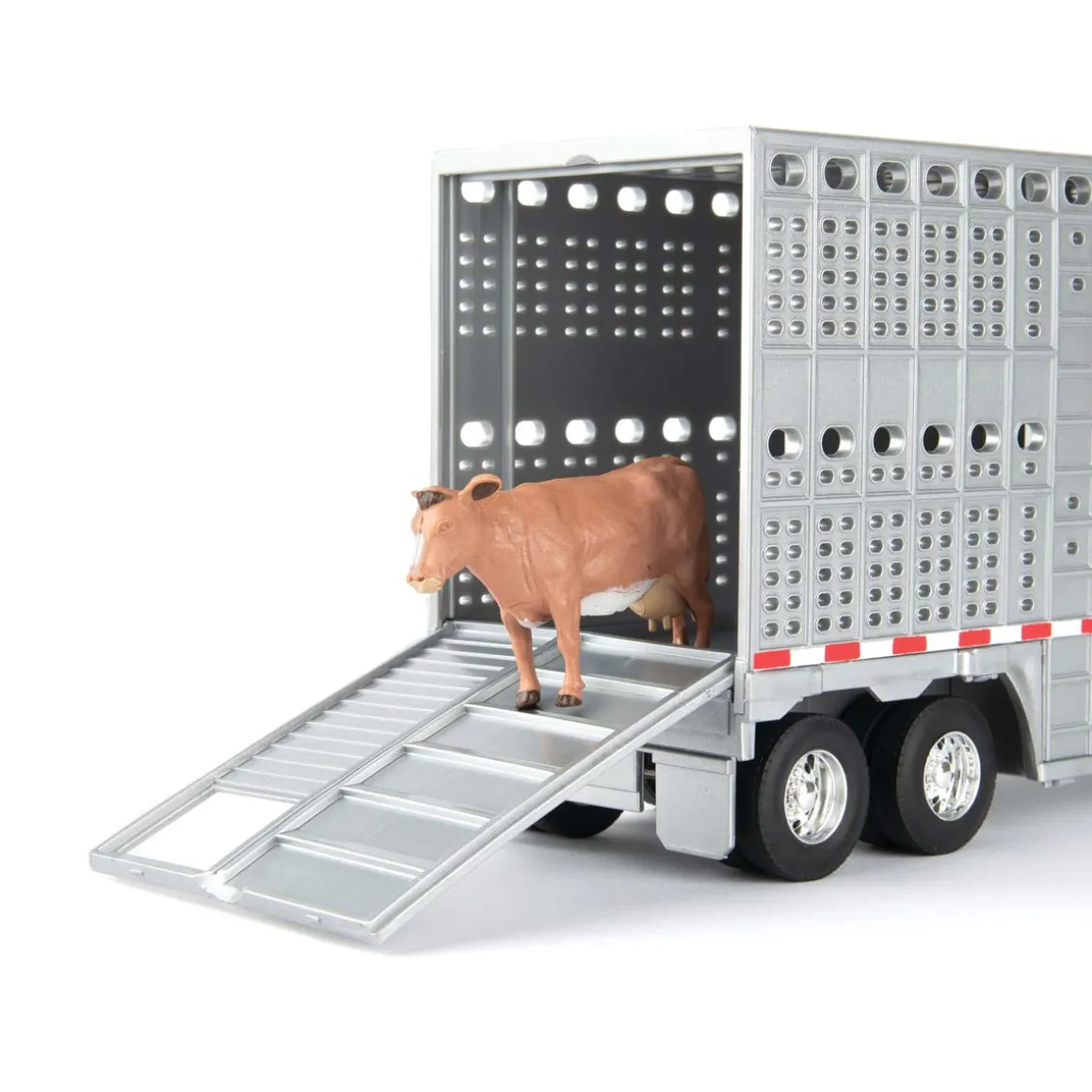 1/32 Freightliner 122SD Semi with Livestock Trailer & Cattle by ERTL