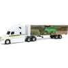 1/64 Freightliner Semi w/ John Deere X9 Combine Graphics on Trailer