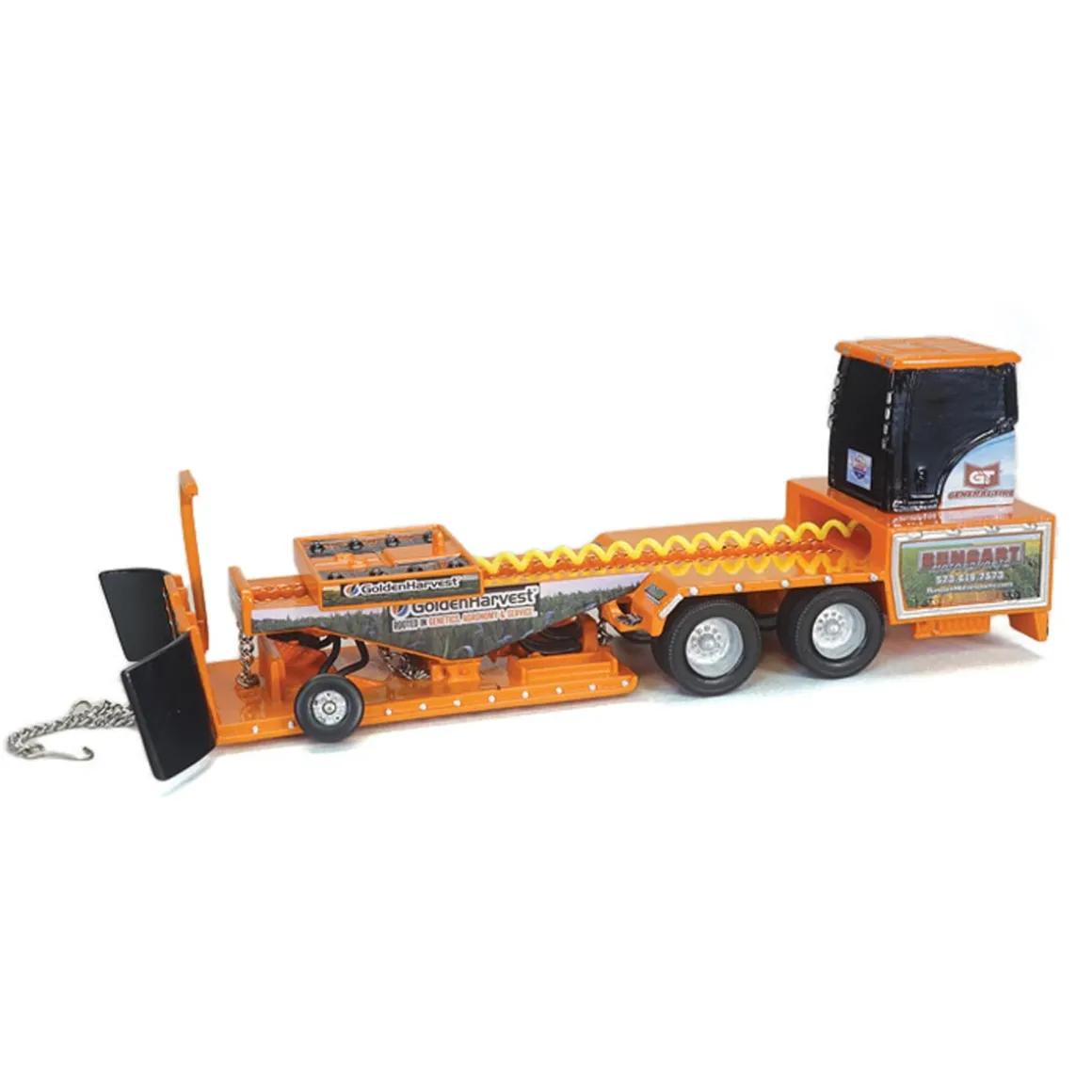 1/64 Golden Harvest Orange Resin Pulling Sled