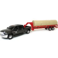 1/20 Gooseneck Round Bale Trailer with 4 Round Bales by Big Country Toys
