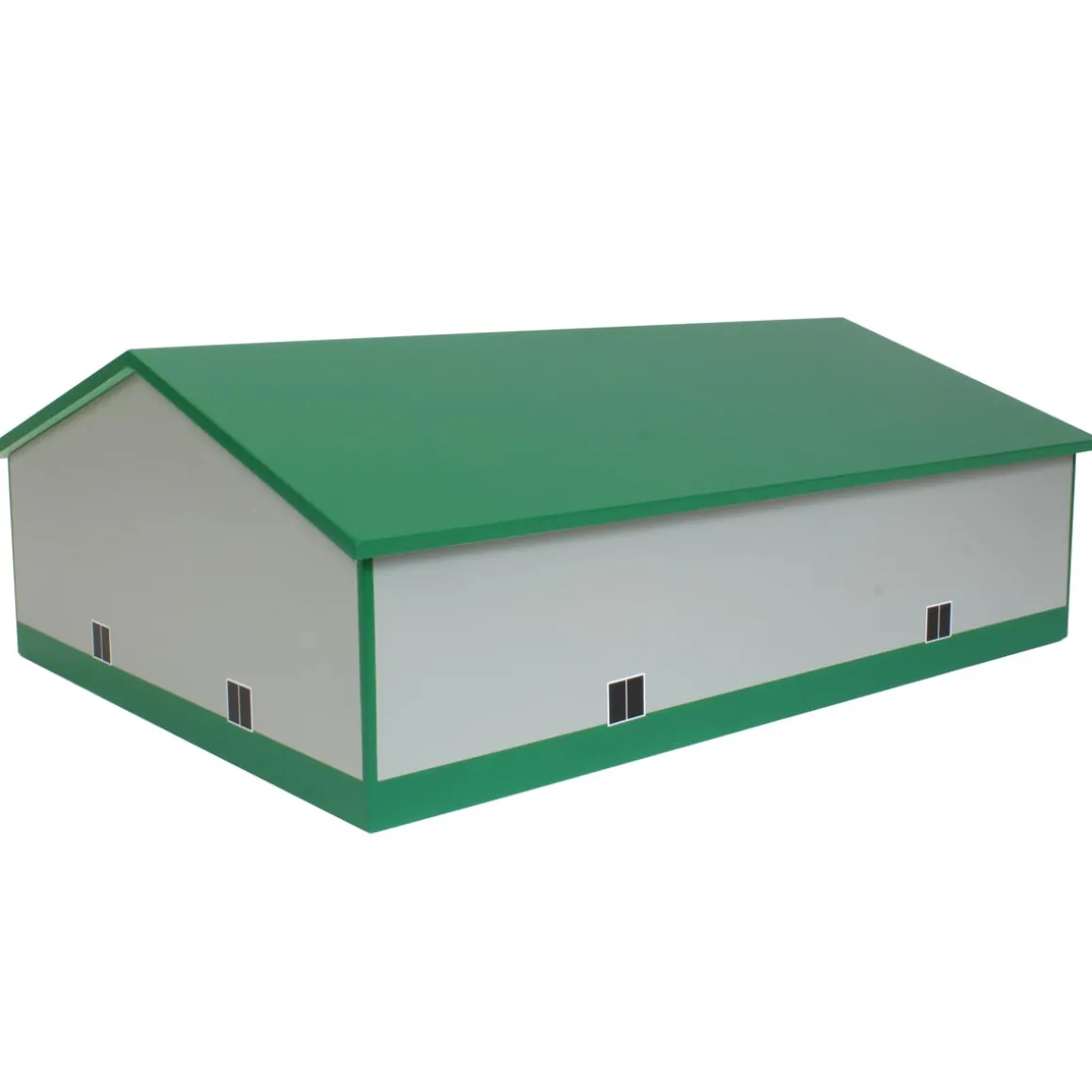1/64 Gray & Green 60ft x 80ft Wooden Implement Shed