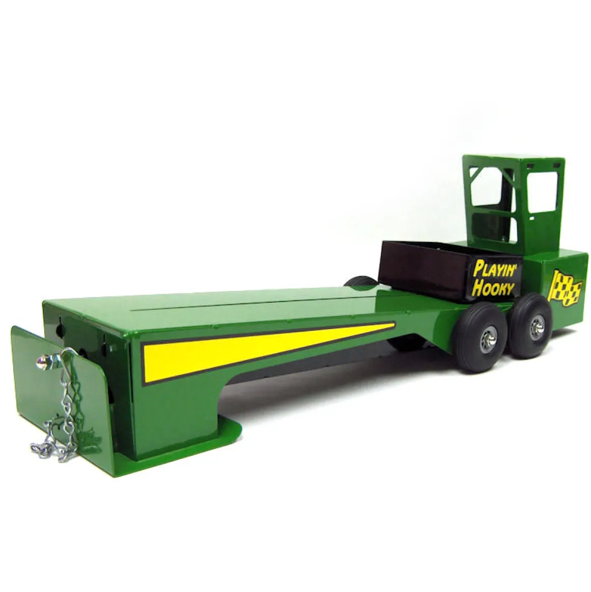 1/16 Green Custom Steel Pulling Sled with Cab