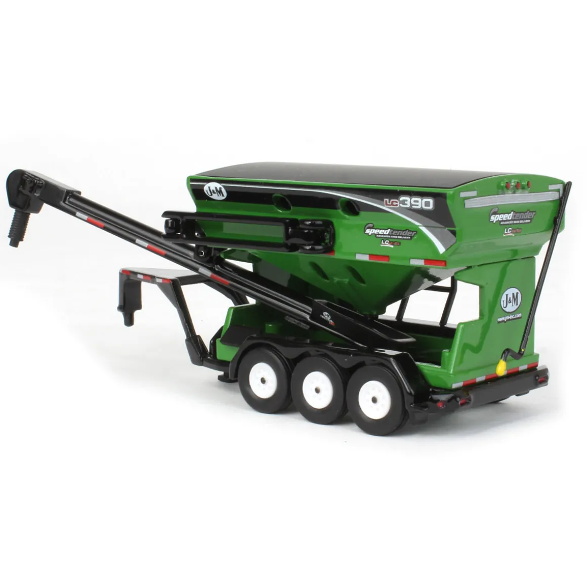 1/64 Green J&M LC390 Tri-axle Gooseneck Seed Tender