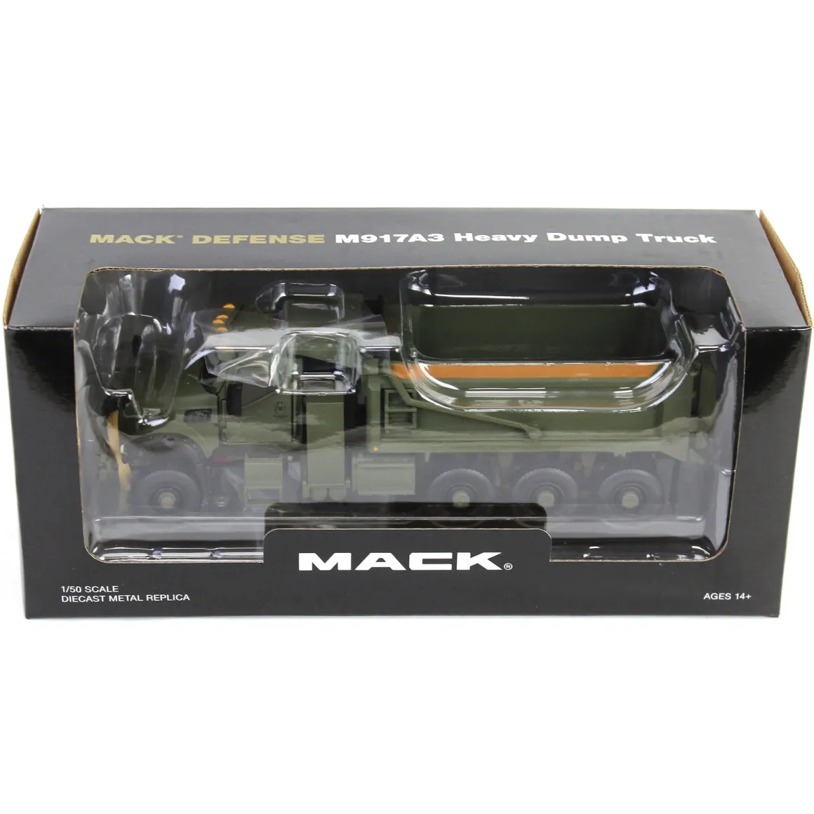 1/50 Green Mack Defense M917A3 Heavy Dump Truck