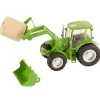 1/20 Green Tractor with Loader Bucket, Bale and Bale Forks by Big Country Toys