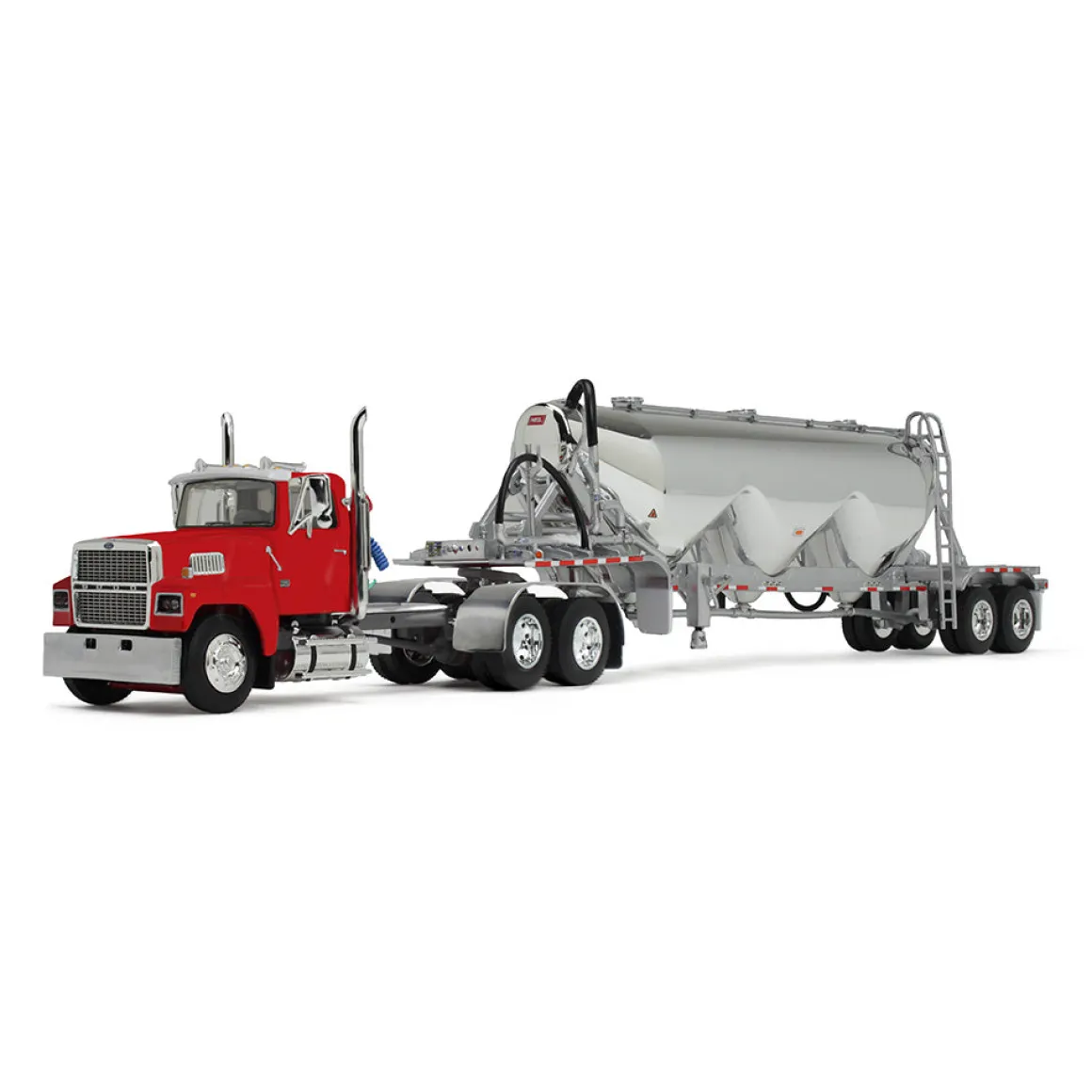 1/64 Heil Red Ford LTL 9000 Day Cab with Heil Pneumatic Tank Trailer, DCP by First Gear