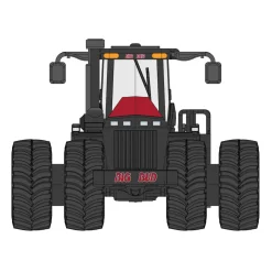 1/64 High Detail Big Bud 700 Las Vegas AG Black Version with Titan Goodyear LSW Dual Tires