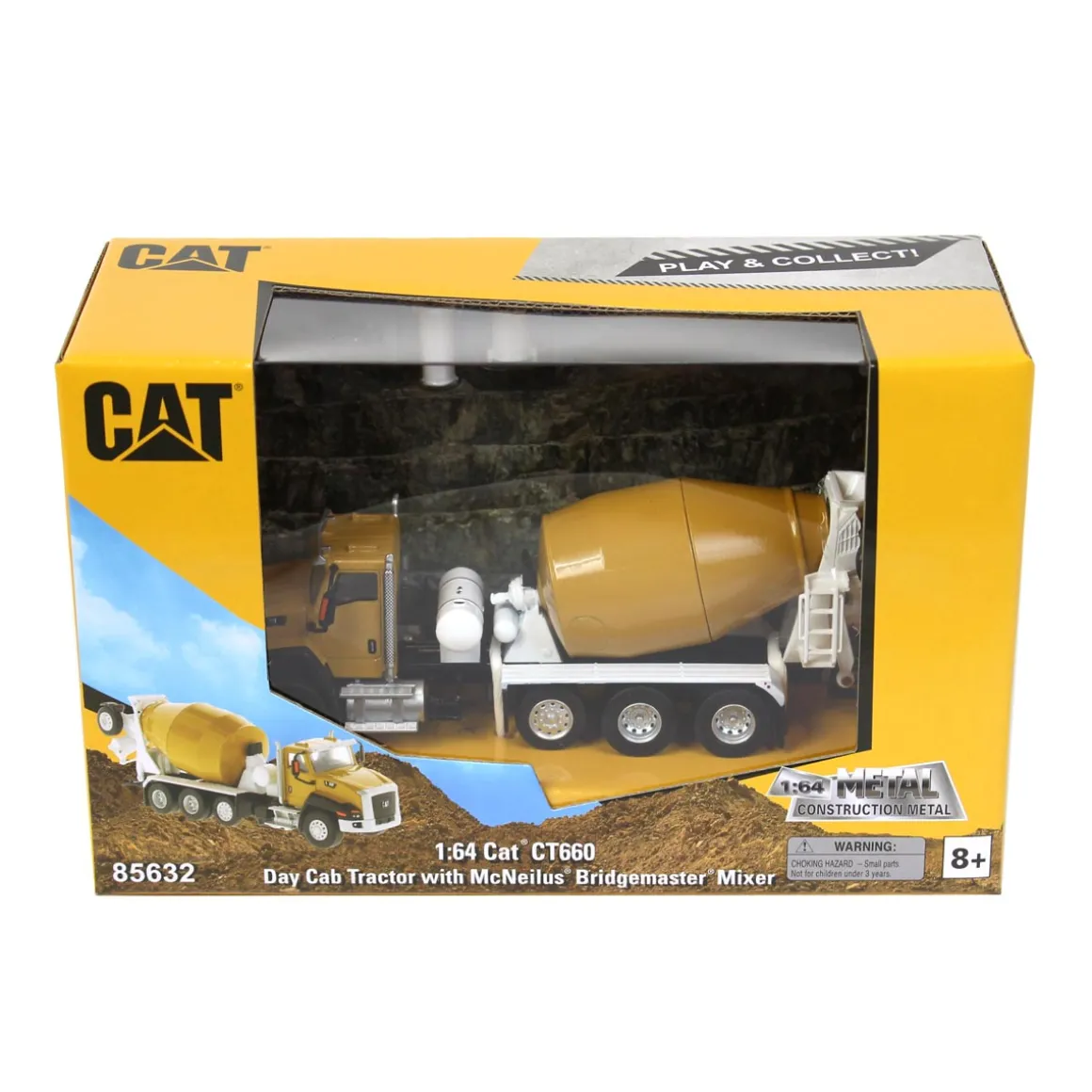 1/64 High Detail Caterpillar CT660 McNeilus Bridgemaster Concrete Mixer